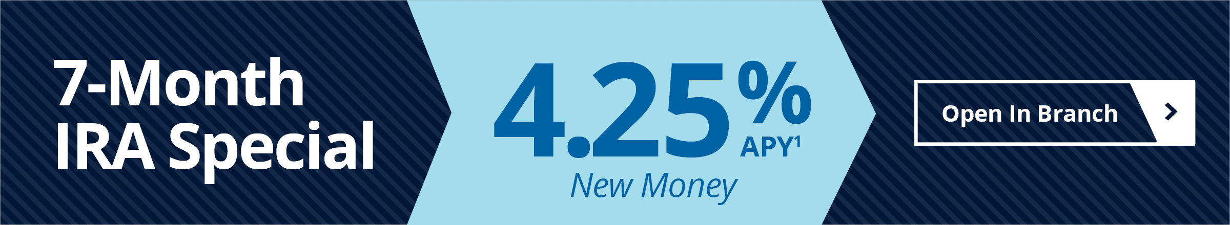 7 Month IRA 4.25 Landing Page Banner_New Money Open in Branch 2025